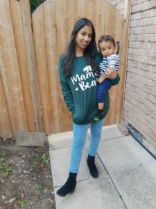 Green Mama Bear Sweater