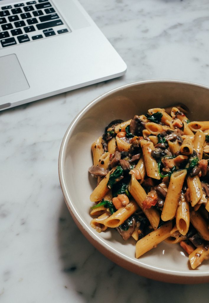 spinach and tomato penne